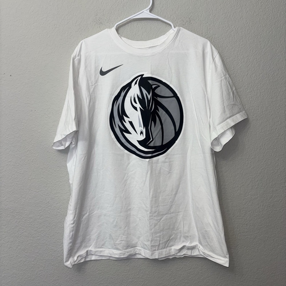Nike Dallas Mavericks City Edition Essential Logo T shirt Size XXL 2XL NBA